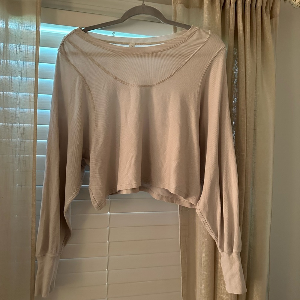 Lululemon Ribbed Cropped long sleeve